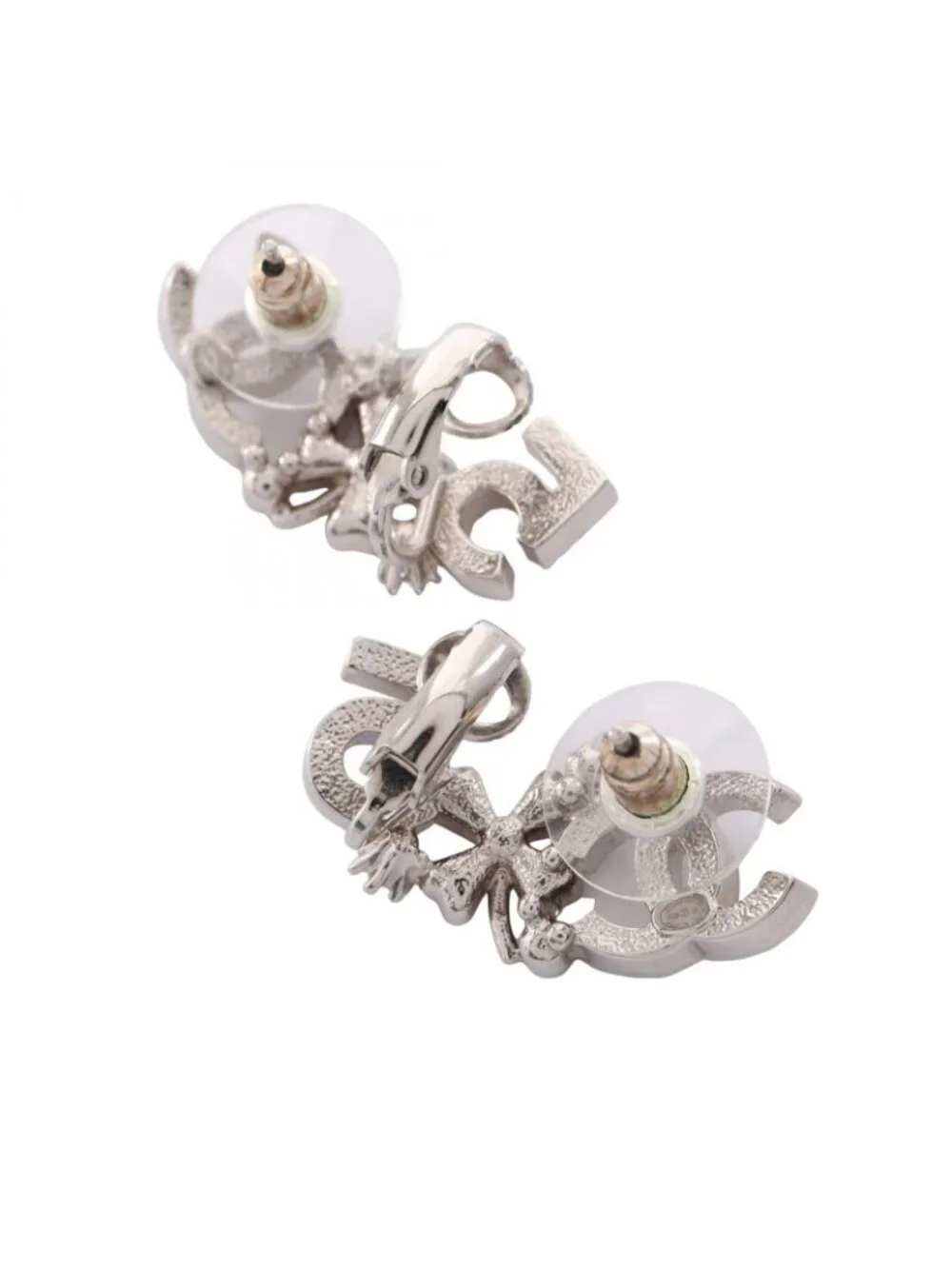 Chanel Earrings CC Logo No 5 Clover